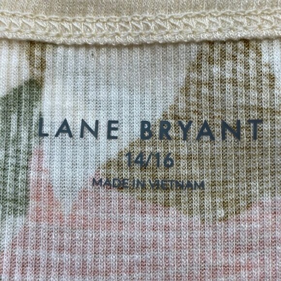 LANE BRYANT Fitted Scoop-Neck Rib Tank Top, Size 14/16 - NWT - Picture 4 of 9